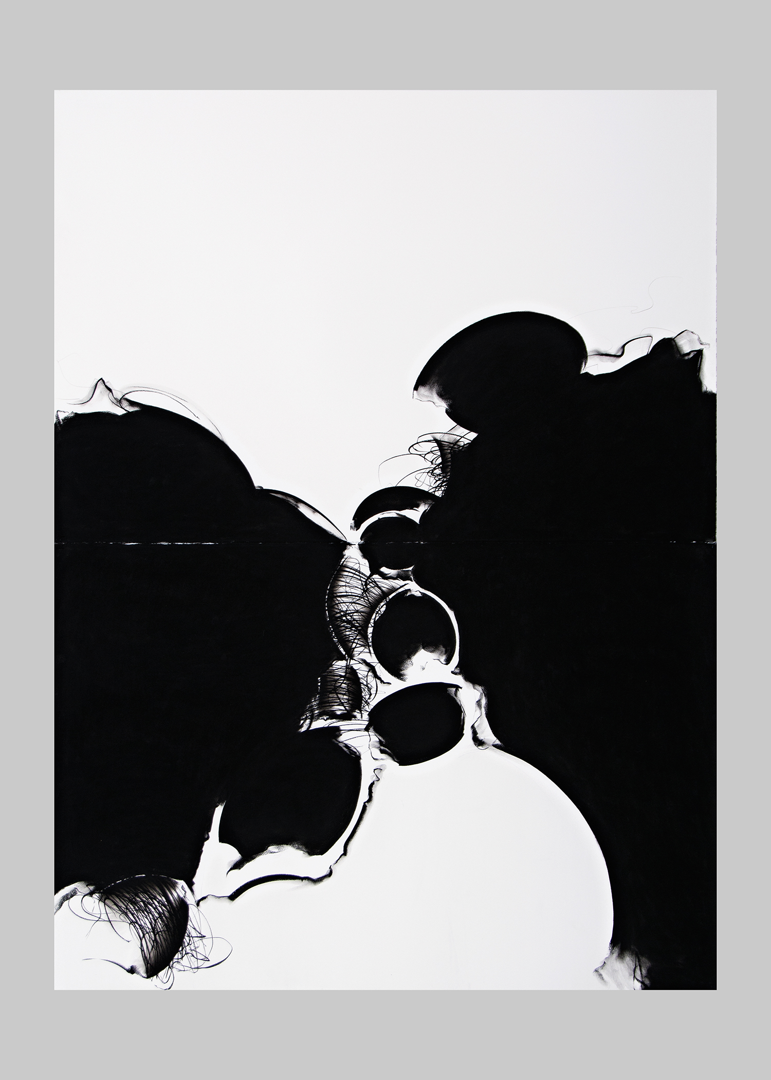 Little Karst Drawing Pastel pigment on cotton paper, 60 x 44 inches, diptych, 2017