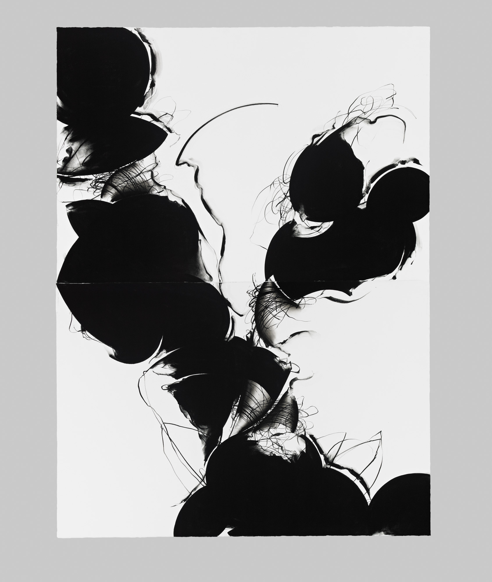 Quarry, III   Pastel pigment and graphite on cotton paper, 60 x 44 inches, diptych, 2015