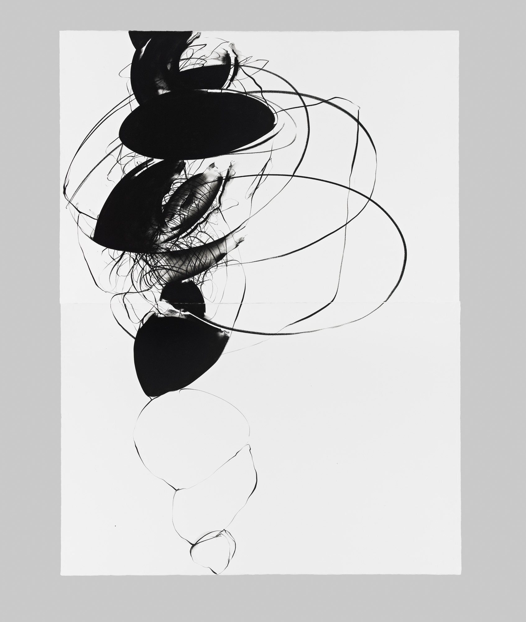 Quarry, V  Pastel pigment and graphite on cotton paper, 60 x 44 inches, diptych, 2015