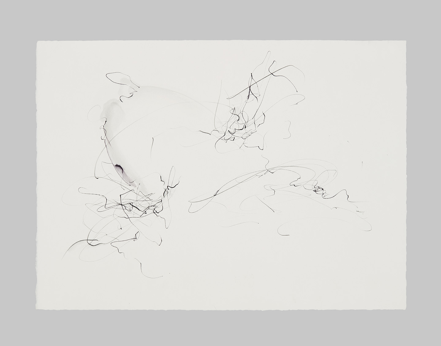 Prow Study, II, Graphite and soluble pencil on paper, 11 x 18 inches, 2021